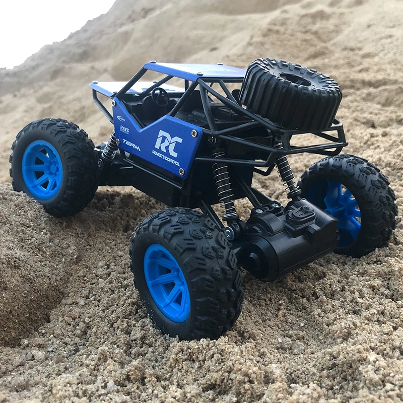 

1:18 alloy climbing remote control car toy model children's remote control off-road vehicle Bigfoot four-way rock climbing car