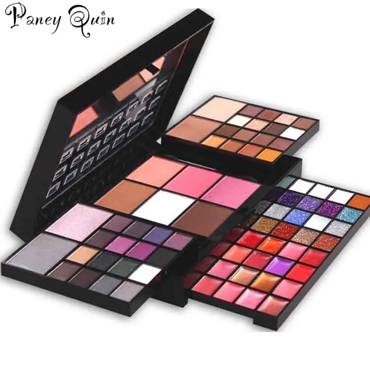 

Freeship 74 Eye shadow Palette makeup COSMETIC sets make up Lip Gloss Blush Concealer paillette maquillage brush makeup kit