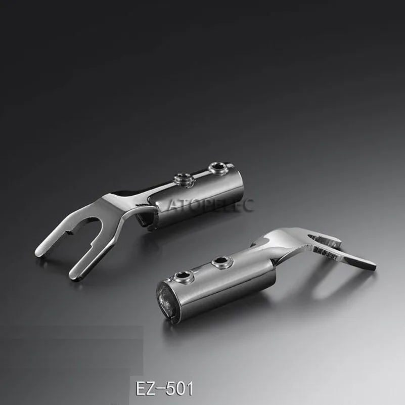 2 шт. EIZZ родиевое покрытие колонка из чистой красной меди вилка-Лопатка разъем