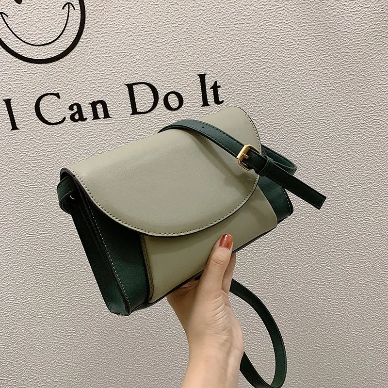 Новый стиль неправильной небольшой квадратной сумки с одним плечом и наклонной