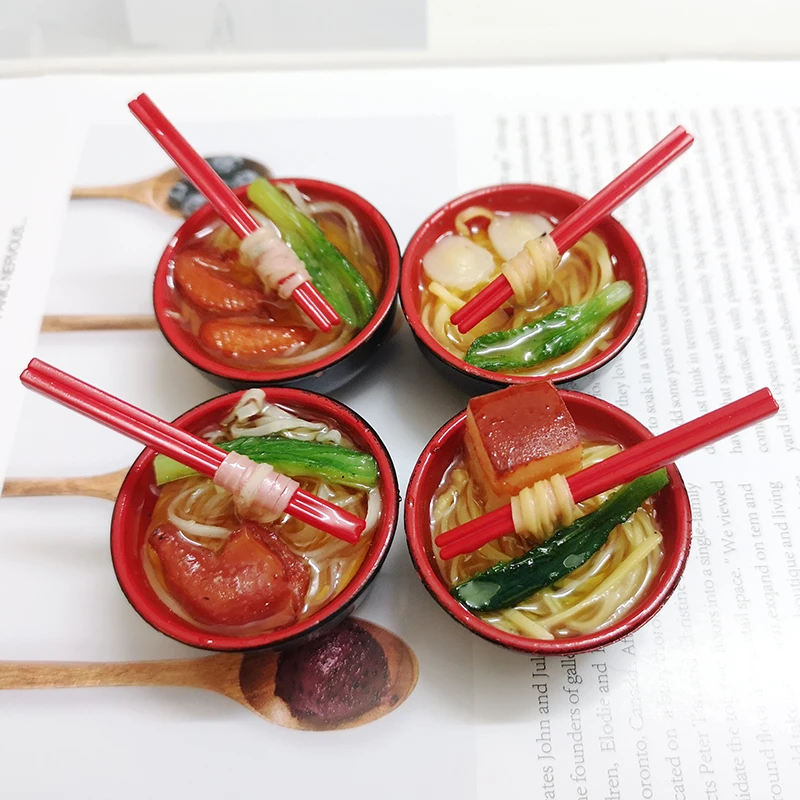 Миниатюрная кукла для кукольного домика в масштабе 1/6 2 шт. Китайская лапша