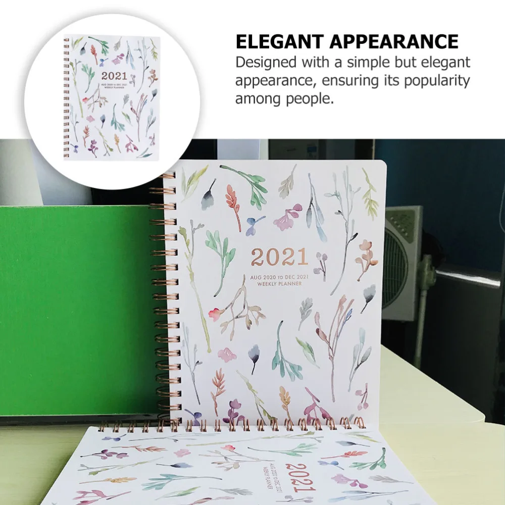 

Planning Notebook Calendar Weekly Notepad Portable Schedule Writing Notebook