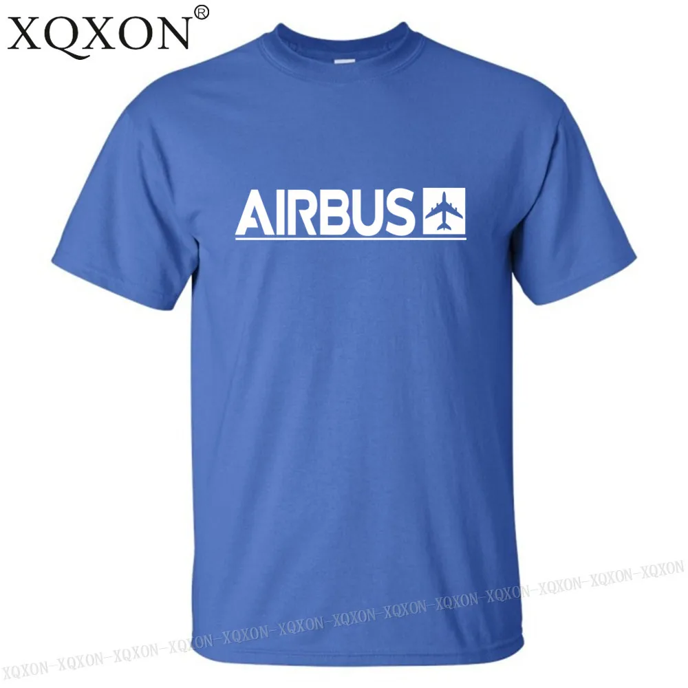 Blue XQXON-, новые Забавные футболки, летние мужские хлопковые футболки, мужские футболки с принтом Airbus, K712 - Цвет: Blue