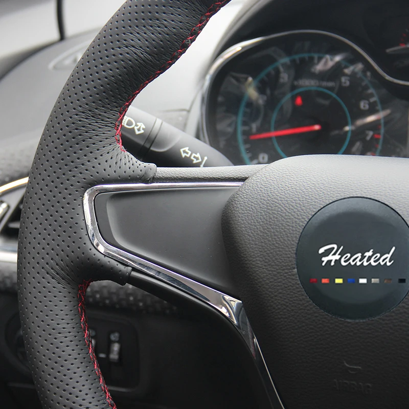 Чехол на руль из натуральной кожи для Chevrolet Cruze 2015 V 2016 2017|wheel steering cover|steering coverwheel |