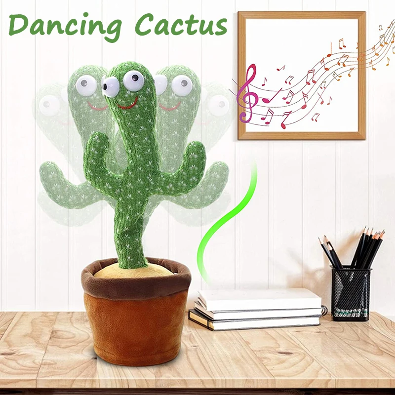 

3 PCS Dancing Cactus Plush Toy Electronic Shake Dancing toy with the song plush cute Cactus Early Childhood Educa Toy For Child