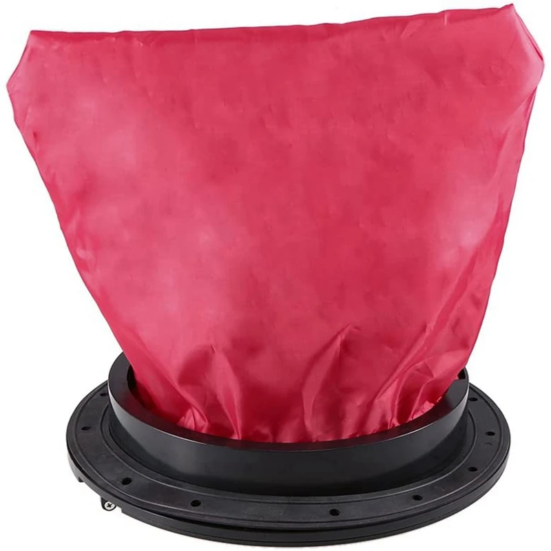 

9 Inch Black Marine Cover Pull Out Deck Plate with Storage Bag Cover Kit for Boat Kayak Canoe Kayak Accessories