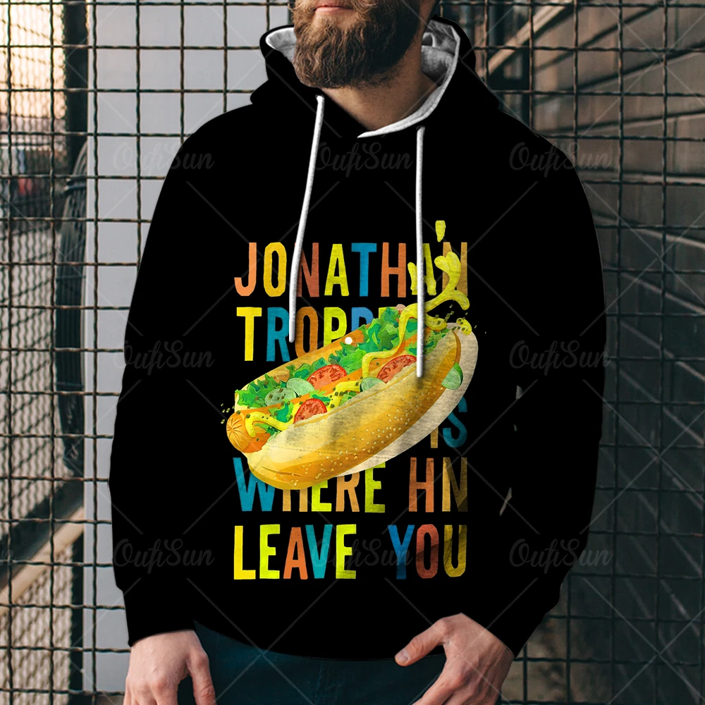 

Fashion Spring and Autumn Hoodies Gourmet Pattern 3d Printing Long-sleeved Sweatshirt Casual Oversized Hoodie Men's Hoodies Tops