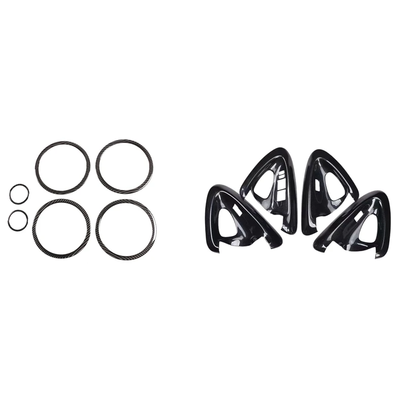 Economici Autoadesivo Del Rivestimento Dell'anello Dell'altoparlante Della Porta Per Toyota RAV4 2006-2012 E Rivestimento Della Cornice Del Pannello Dell'interruttore Dell'ascensore Della Finestra Della Maniglia Della Porta Interna Dell'automobile