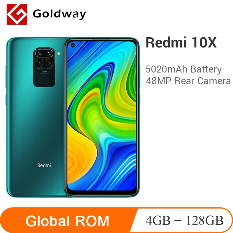 Глобальная прошивка Xiaomi Redmi 10X 4 ГБ ОЗУ 128 ПЗУ Мобильный телефон 10 X MTK Helio G85