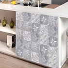 Матовая матовая наклейка для спальни, домашний декор для кухни, ванной комнаты, напольная Наклейка на стену, противоскользящая оболочка и Стик для фотографий