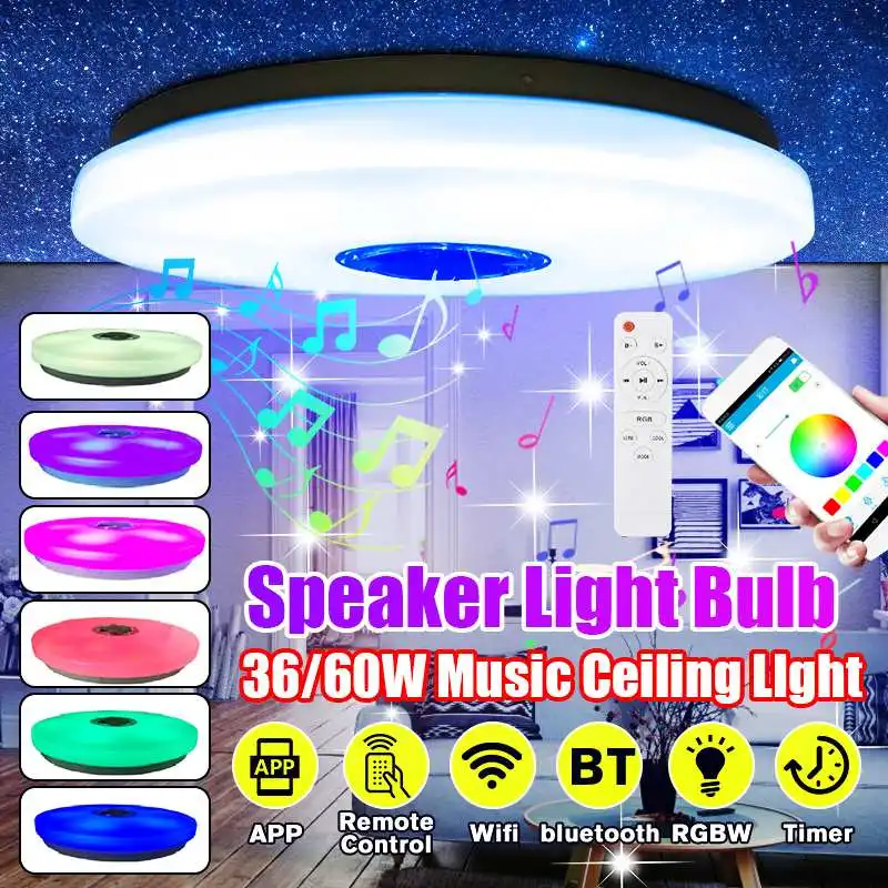 

36W 60W Modern RGB LED Ceiling Lights Home Lighting Remote&APP Control bluetooth Music Light Bedroom Lamps Smart Ceiling Lamp