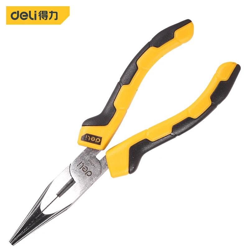 

Deli needle-nose pliers clamp handle PVC rubber-coated bolt cutters 6 inches DL2106