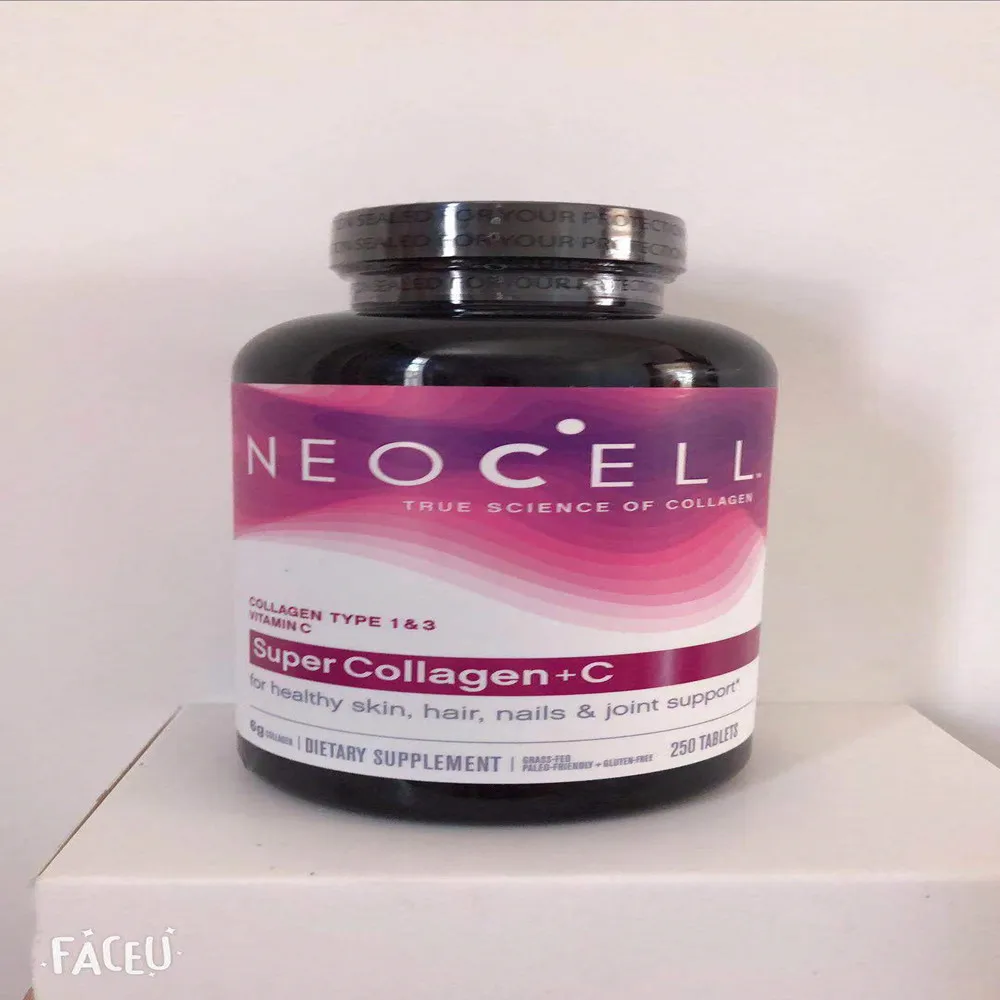 250pcs 1 bottles NeoCell супер коллаген+ витаминк супер коллаген+ с гидролизованный коллаген 250 шт 1 бутылка США импорт, гарантия качества - Цвет: 250pcs 1 bottles