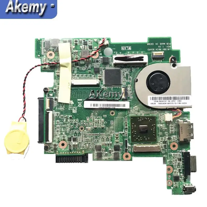 

Akemy 1015BX laptop Mainboard For Asus Eee PC 1015BX motherboard REV 2.1G fully tested Without heatsink 1GB C50 CPU