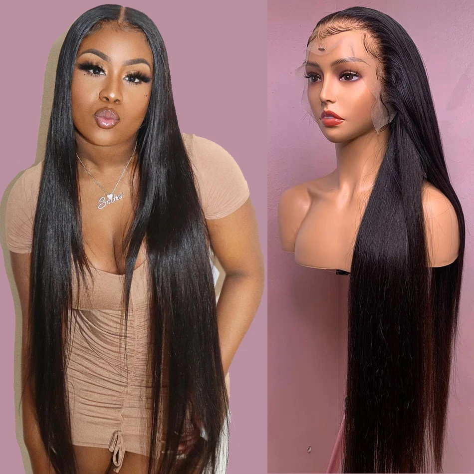 

Malaysian Straight lace front Wig Transparent Remy Human Hair Lace Wigs Shuangya Hair 4x4 Lace Closure Wig 100% Human Hair Wigs