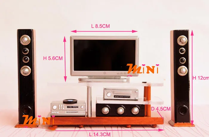 Масштаб 1/12 современный симулятор звука миниатюрная модель Dioroma мебель для