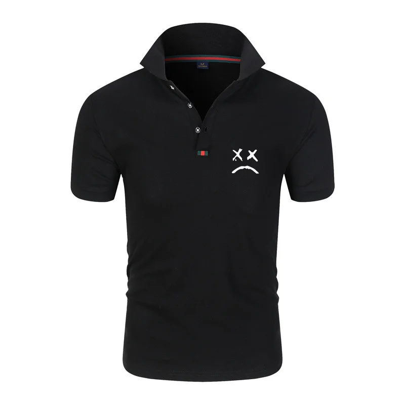 

2021New style Polo Shirt Men Summer Stritching Men's Shorts Sleeve Polo Business Clothes Luxury Men Tee Shirt Brand Polos