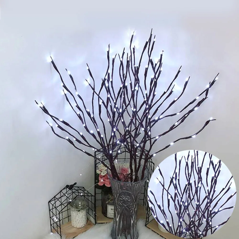 Рождественское украшение дерево ветка светильник 20 светодиодов струнный s стол