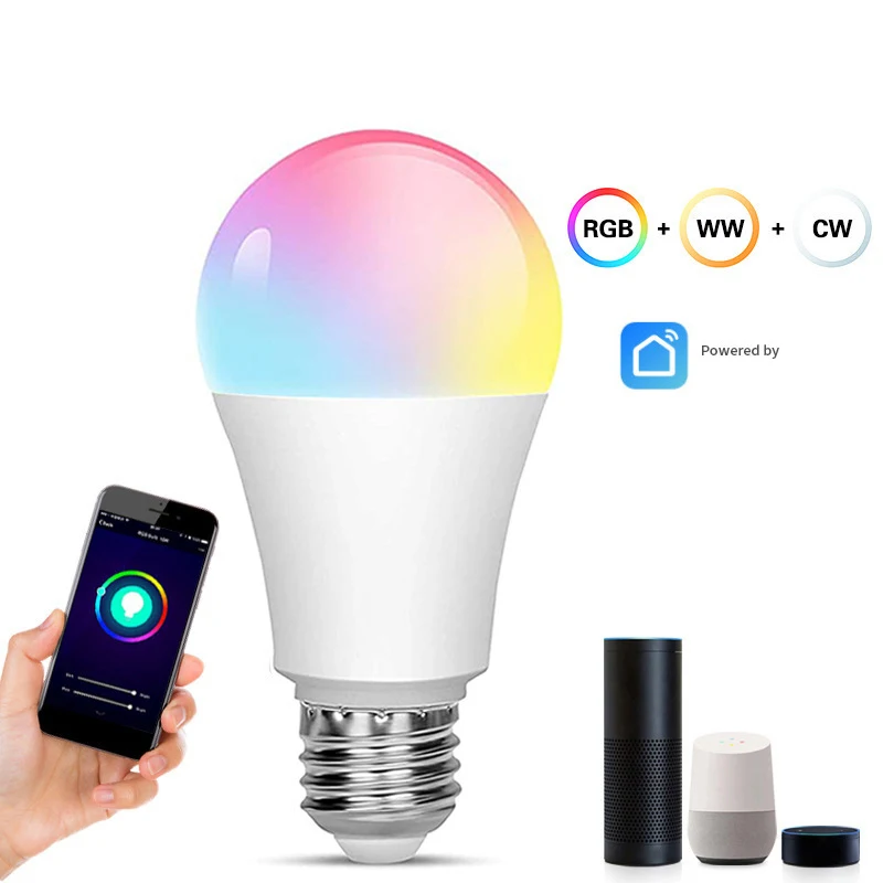 Лампа A21 Tuya смарт лампочка Wifi B22 2700 лм RGB 6500K до K 10 Вт|Смарт-гаджеты| |
