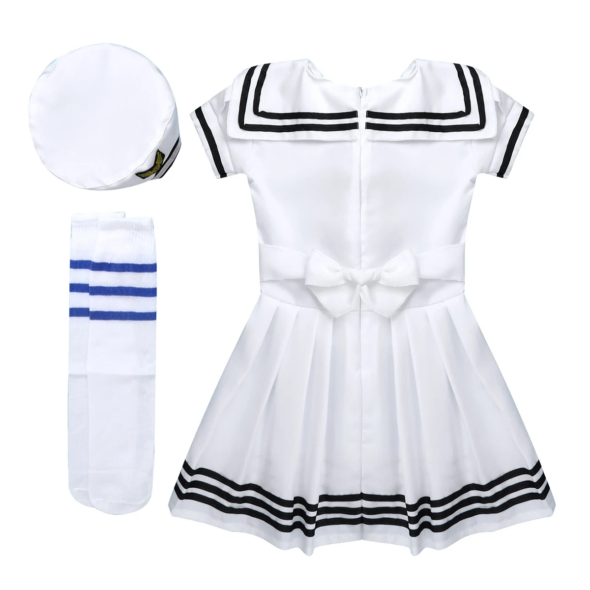 Детская морская униформа для девочек костюм косплея школьная одежда хора