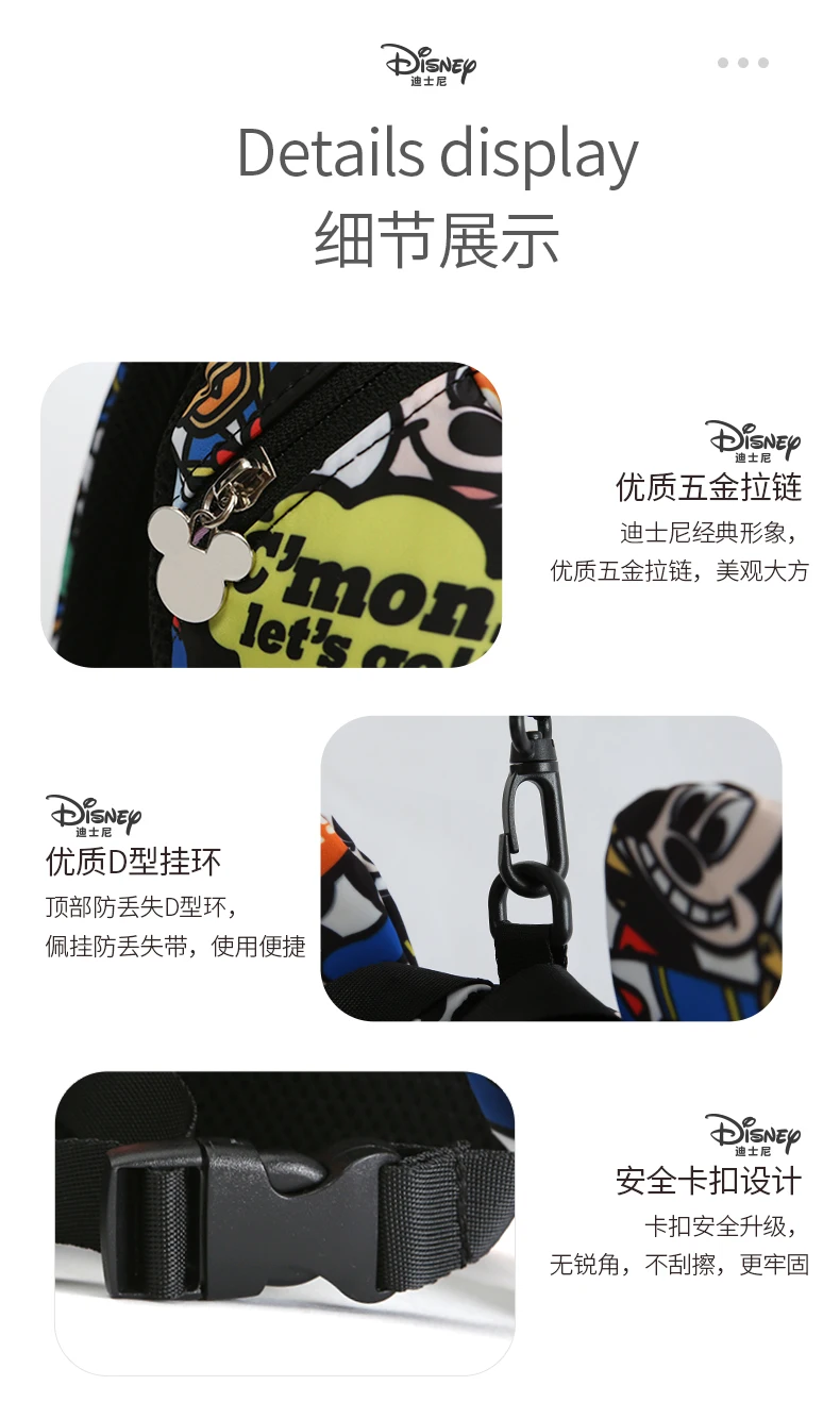 Рюкзак disney, сумка для подгузников, Сумка для беременных, дорожная сумка Минни, Микки Маус, дорожная сумка с животным принтом, детская школьная сумка