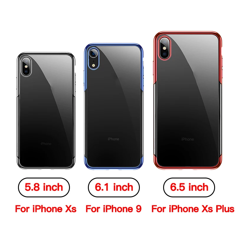 Чехол Baseus для iPhone Xs Max XR мягкий силиконовый чехол с покрытием 2018 Ультратонкий