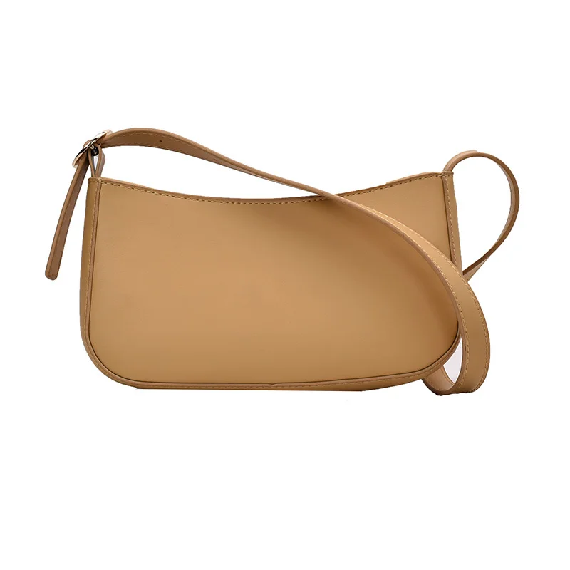 

Cute Solid Color Small PU Leather Shoulder Bags For Women 2020 Summer Simple Handbags and Purses Female Travel Totes