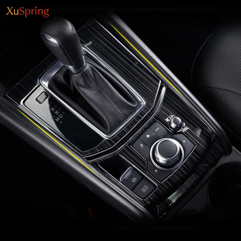Для Mazda CX 5 CX5 2017 2018 2019 KF LHD Автомобильный консольный редуктор Панель обрезки крышка