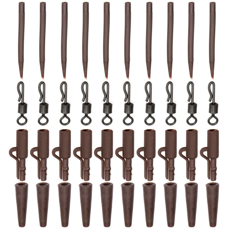 Набор рыболовных снастей зажимы для ловли карпа Быстросменные Вертлюги