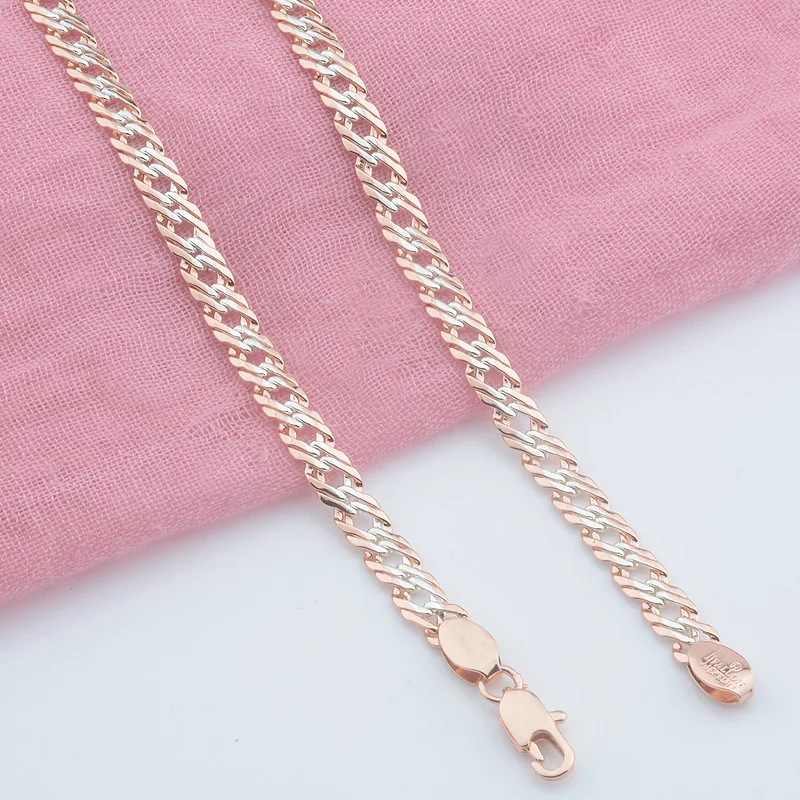 Ожерелье из плетеных цепей разных цветов для мужчин и женщин бижутерия 3 на выбор