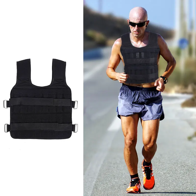 Жилет мужской для тренировок до 30 кг регулируемый жилет бокса по бегу защита