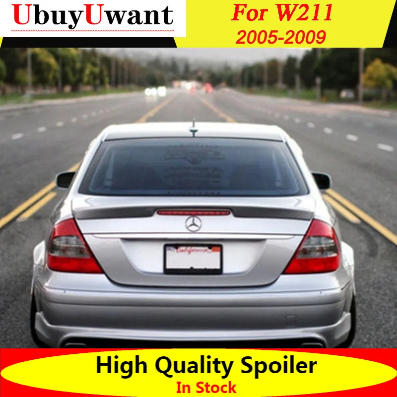 

For Mercedes W211 E300 E320 E240 Car Spoiler High Quality Glossy Black Tail Wing Decoration For Mercedes W211 E Class 2005-2009