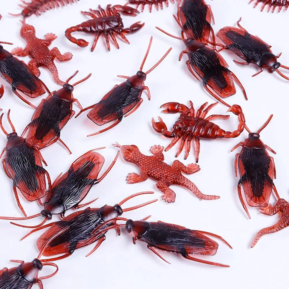 

Имитация мух, Гекко, краб, тараканы, игрушки на весь человек, украшение для Хэллоуина, вечеринки, смешные игрушки, украшения для дома на Рожде...