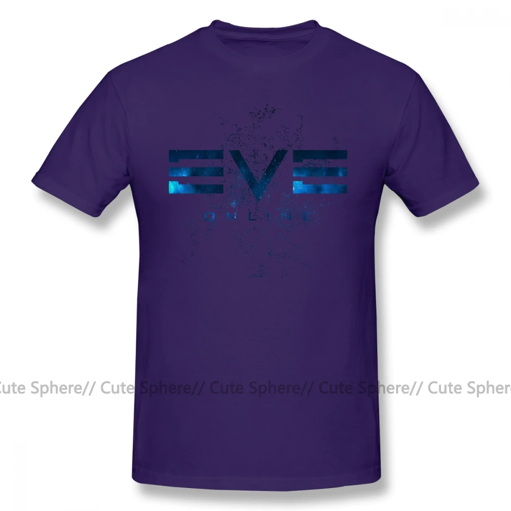 Eve Online футболка уличная Мужская футболка 6xl с потрясающим принтом 100 хлопок футболка с коротким рукавом - Цвет: Purple