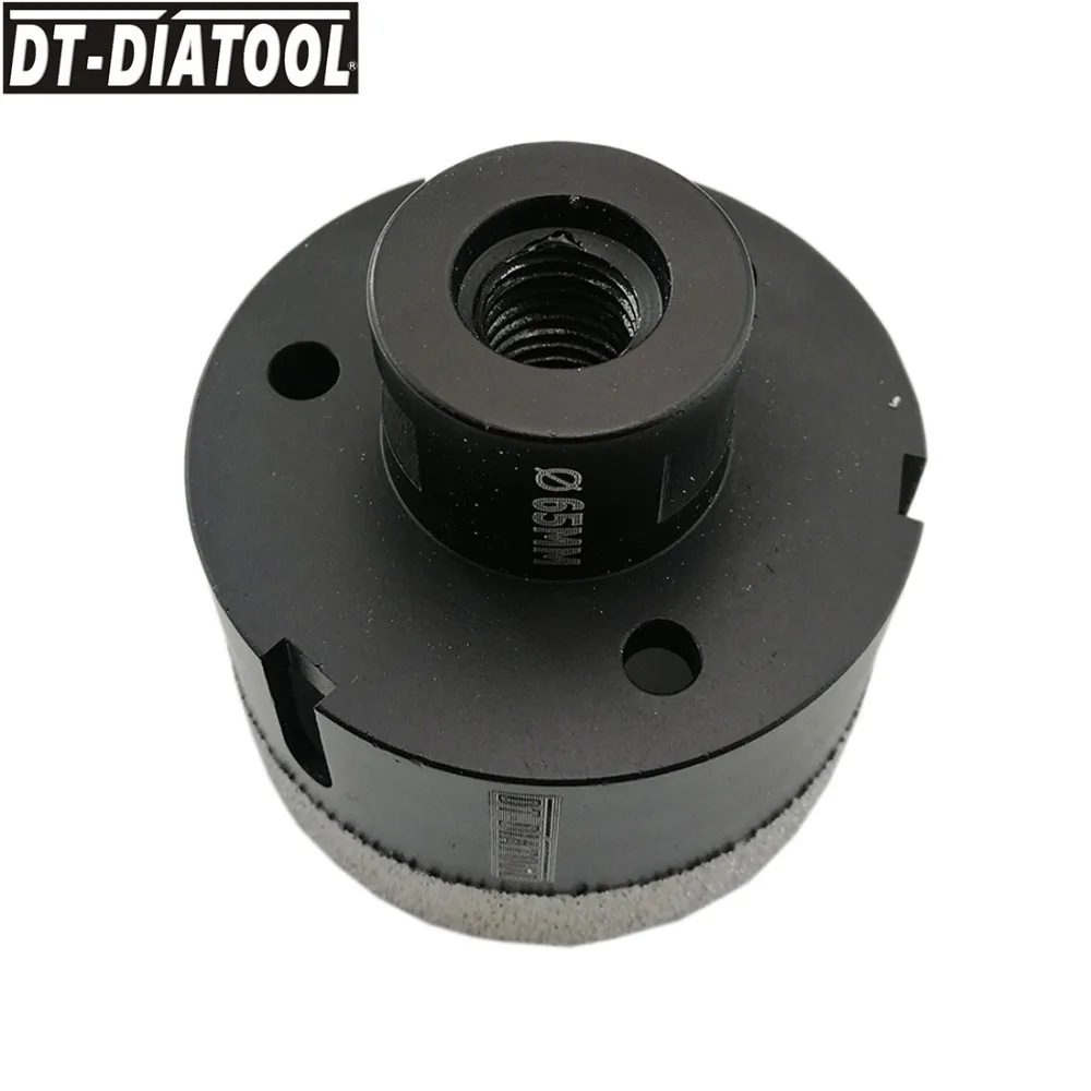 DT-DIATOOL 1 Набор 5/8-11 Вакуумной Пайки Алмазные сверла с коронкой смешанного размера сверло для сверления отверстий 3/" шестигранное M14 адаптер