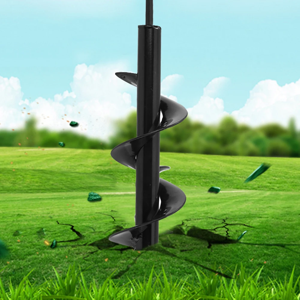 

Auger Spiral Drill Bit Tools Flower Bedding Planting Hole Digger Drill Bit Yard Gardening Bedding Planting Hole Digger Tool