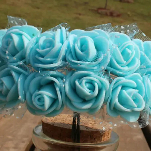 144 шт пенные мини розы искусственные красивые цветы Свадебные вечерние украшения