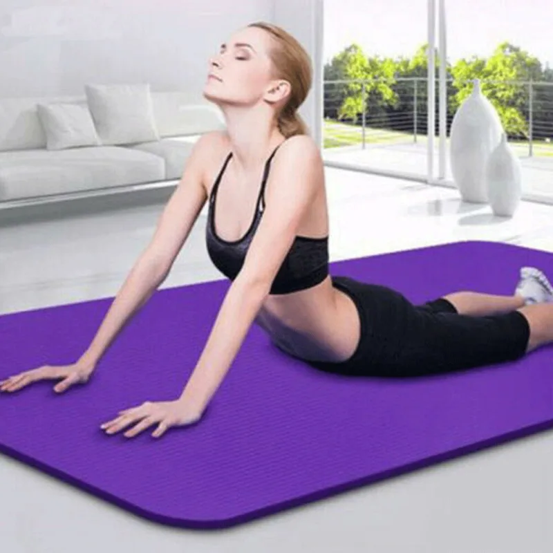 

New Extra Thick Non-slip 6mm Yoga Mat Pad Cushion Exercise Fitness Pilates