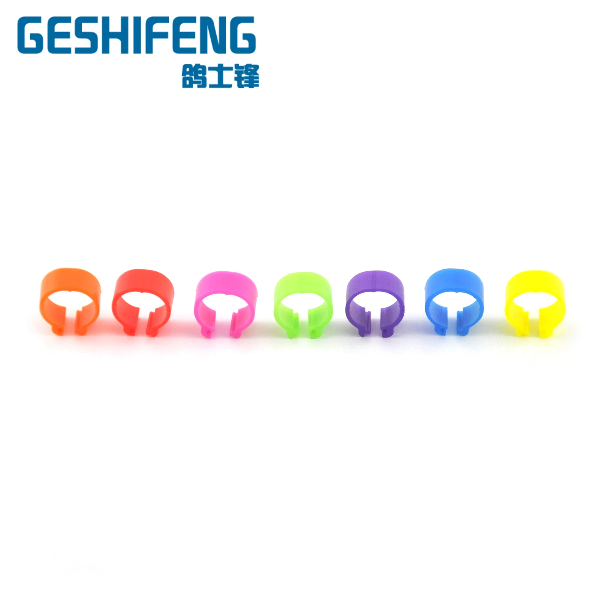 Открытое пластиковое кольцо с защелкой зажимами для голубей в 10 видов цветов 8