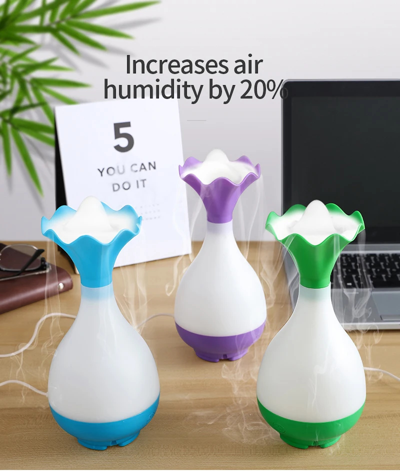 

KBAYBO USB diffusers Mini Air Humidifier Ultrasonic mist make Aromatherapy Essential Oil Aroma Diffuser LED Night Light for Home