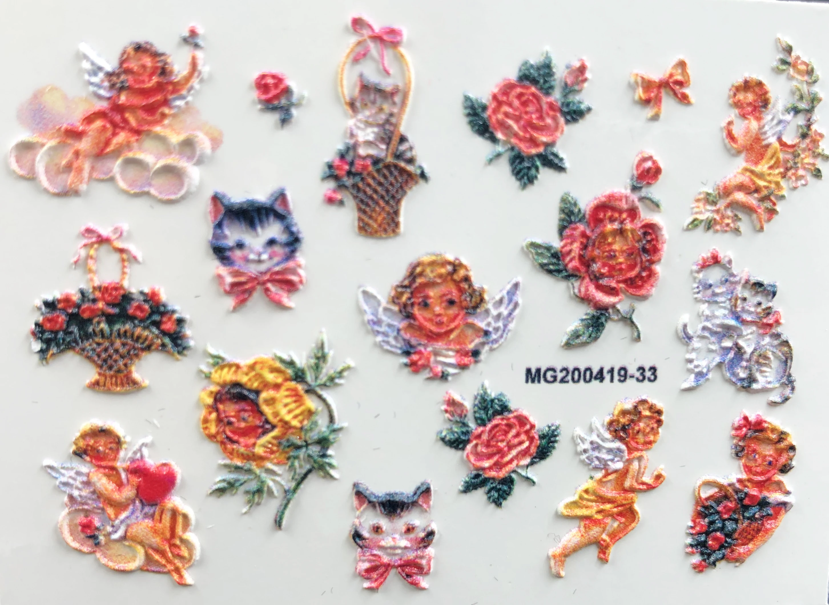 1 шт. 3D акриловая гравировка натуральная пчела фотообои для ногтей водные