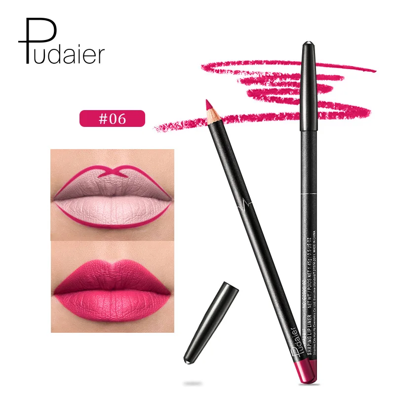 6 1 шт. Новинка Pudaier Lipliner Nude губная помада карандаш стойкий водонепроницаемый матовый для макияжа, косметика для губ 36 цветов - Цвет: 6