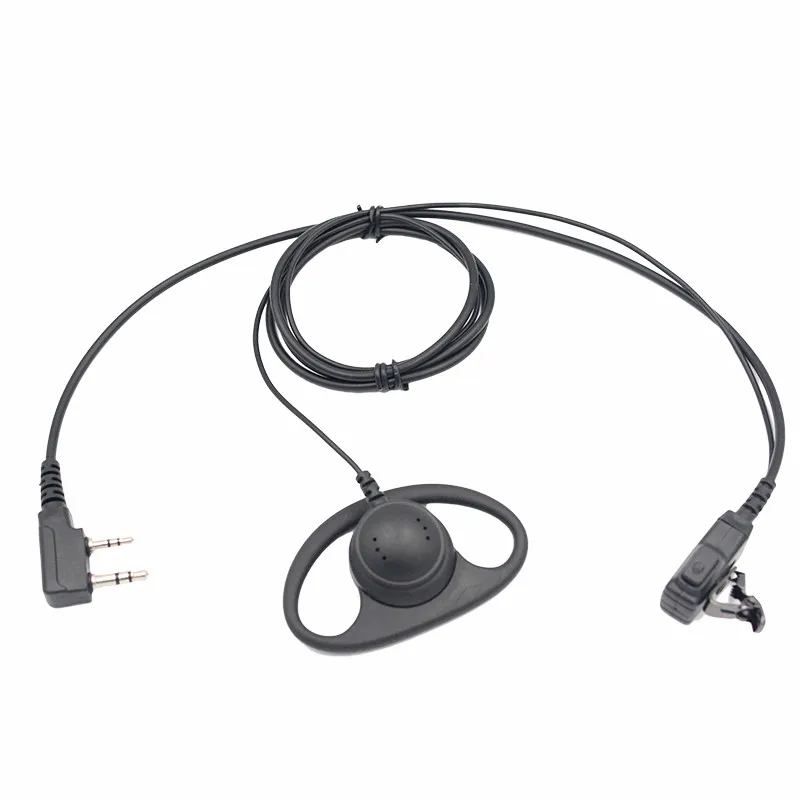 

Walkie Talkies Earpiece with Mic 2 Pin D Shape Headset for Baofeng UV-5R BF-888 UV82hp Retevis H-777 RT1 RT21 RT22 HYS TC-H10W