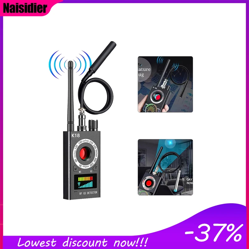 

Multi-Function Anti Detector Bug Detector Signal Camera Detector BUG Anti Spy Detector RF Tracker GPS Locator Wireless Device
