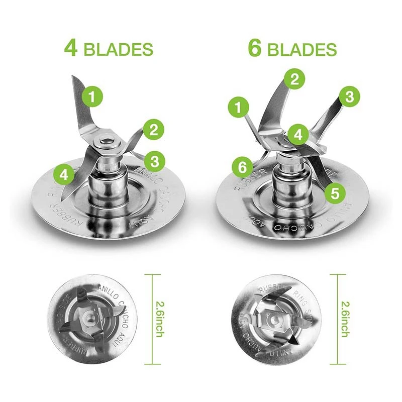 

Replacement Parts Compatible for Oster Blender Ice Blades 4980 Gasket Coupling Stud Slinger Pin Kit for Oster Blender