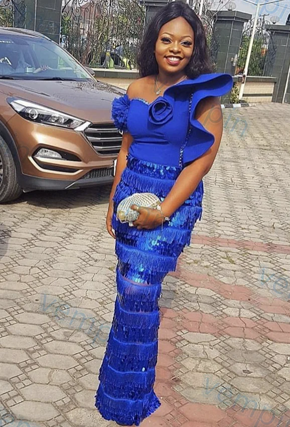 

Африканская кружевная ткань с кисточками и блестками, Высококачественная африканская Тюлевая кружевная ткань с блестками для свадебного п...