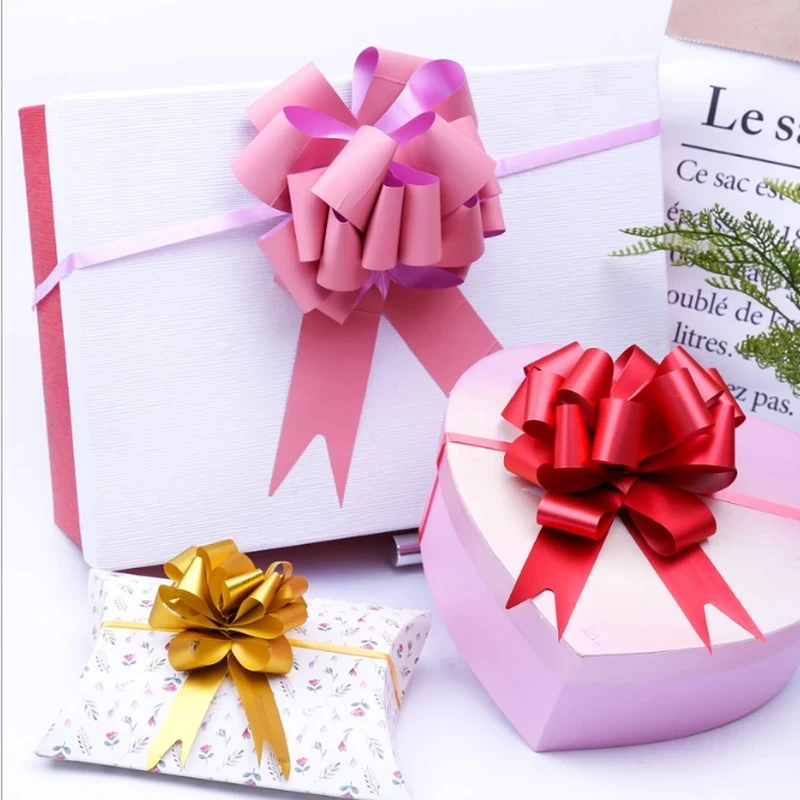

Christmas Ornament Pull Bows 10/30Pcs Gift Knot Ribbon Gift Box/bag Wrapping Bows Ribbon Natal Birthday Party Wedding Decoration