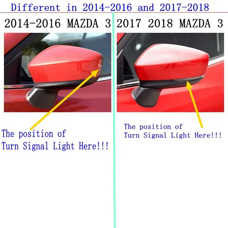 Корпус зеркала заднего вида для MAZDA 3 2017 2018 AP|Зеркала и крышки| |