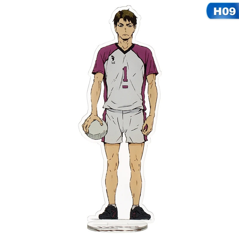 

Anime Haikyuu!! Acrylic Desk Stand Figures Models Volleyball Teenagers Figures Plate Holder Stand Model Plate Decor Gift 15cm