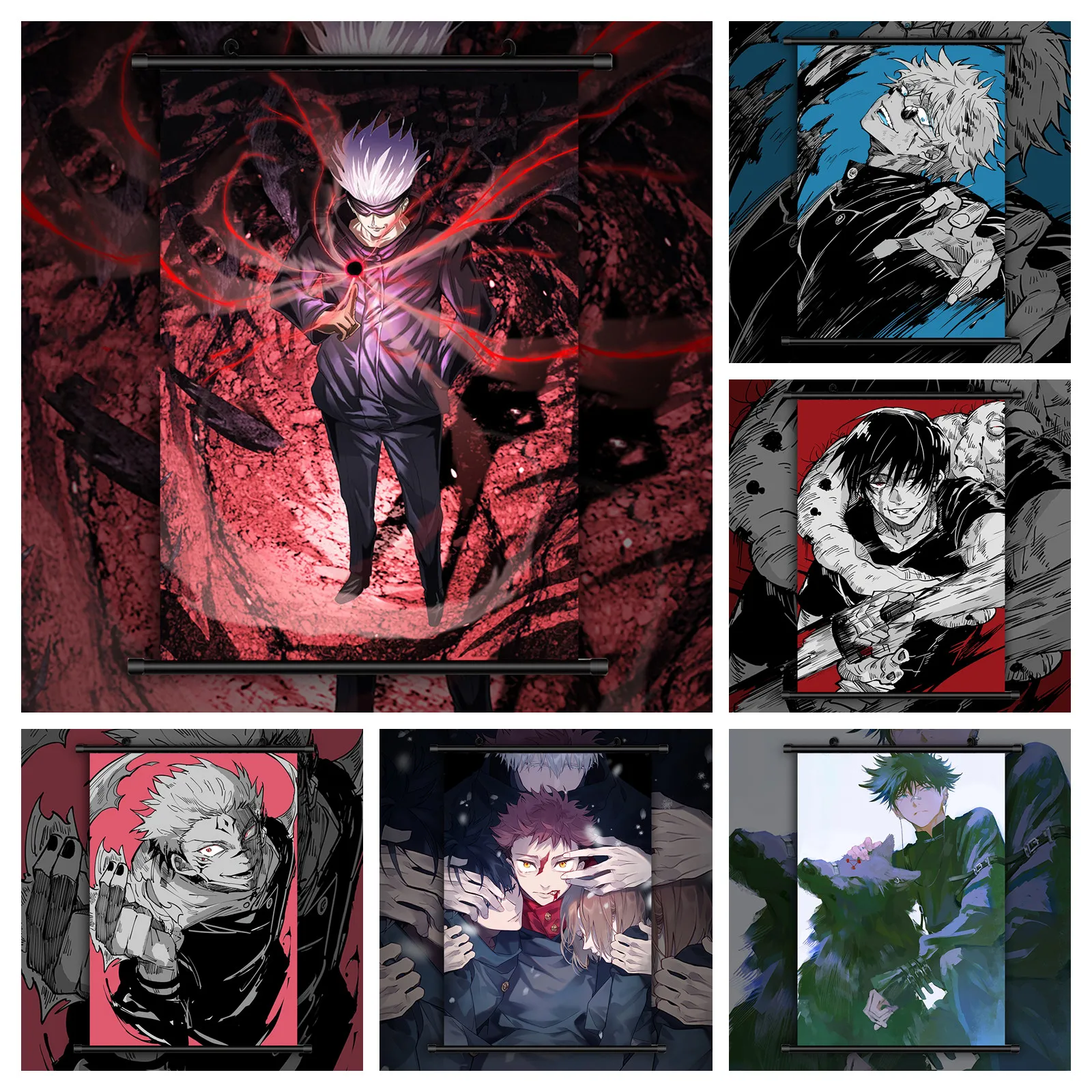 

New 5D Jujutsu Kaisen Gojo Satoru Itadori Yuji Diamond Painting Cross Stitch Full Diamond Embroidery Living Room Decor Picture